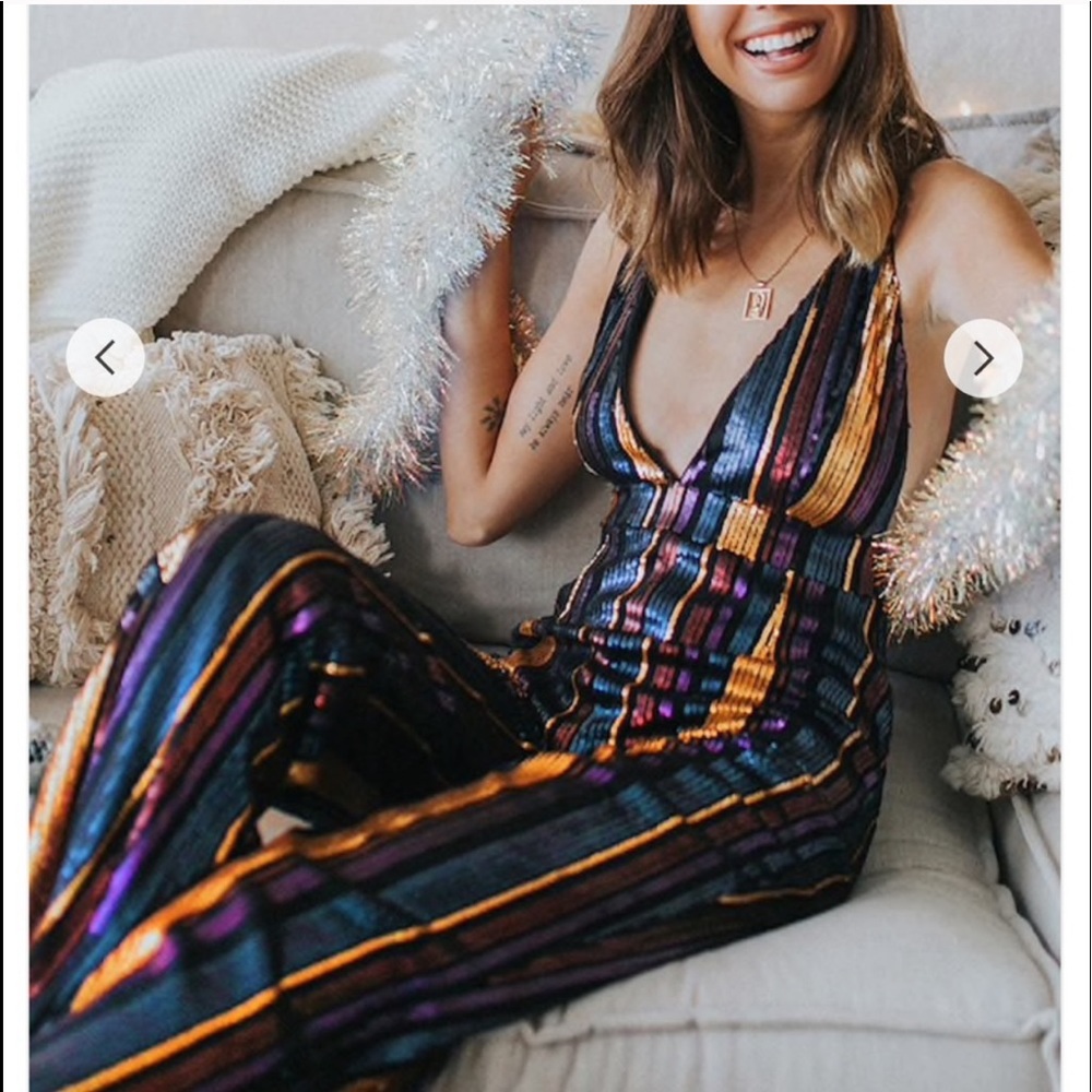 Forever 21 sequin jumpsuit